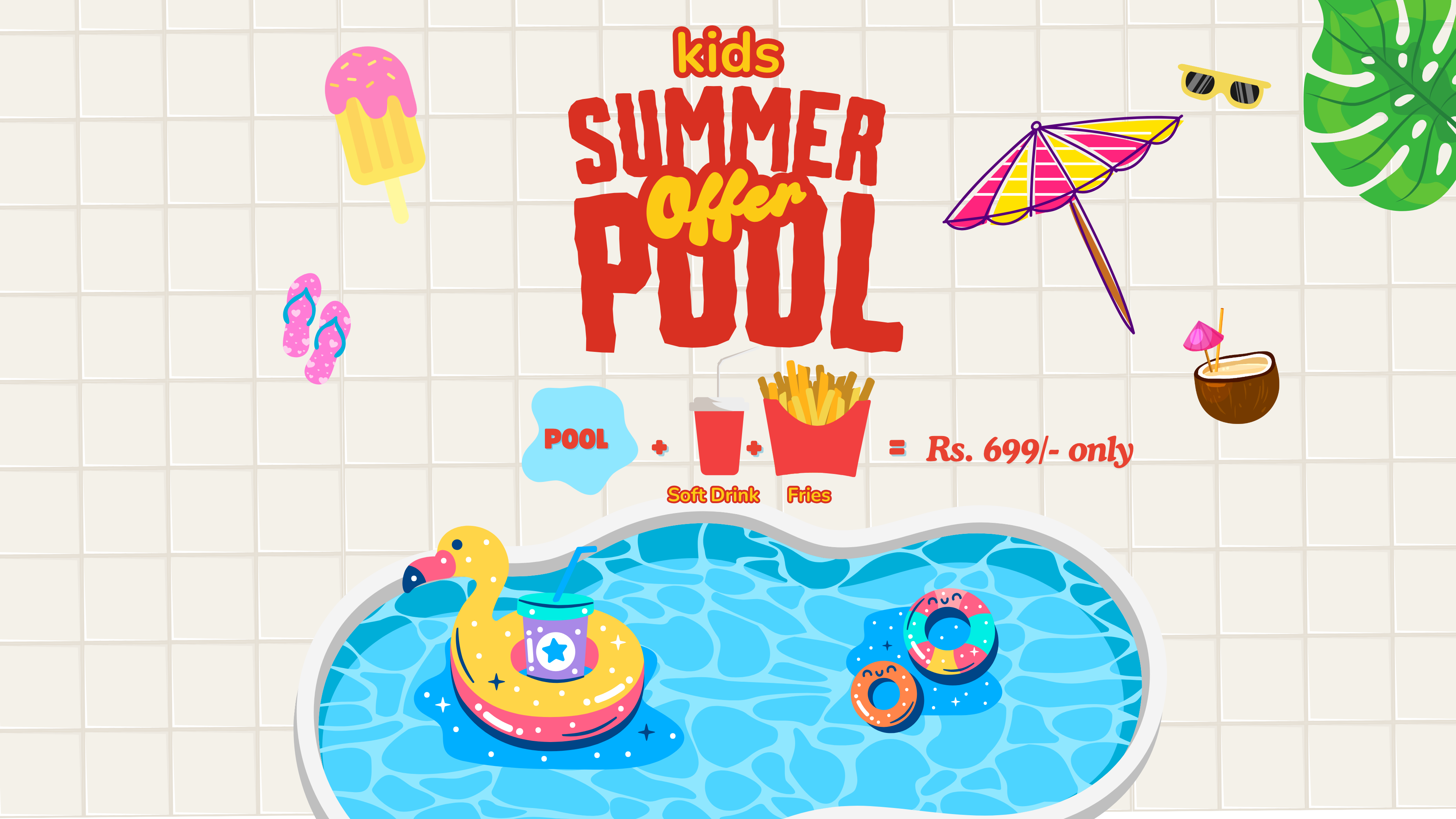 Kids Summer Pool Combo